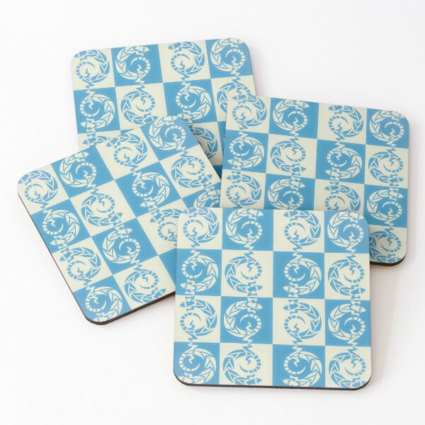 Item preview,  Lizard Chess by Jenny Meehan Light Blue Checks  designed and sold by Jenny Meehan Art Prints and Patterns  .