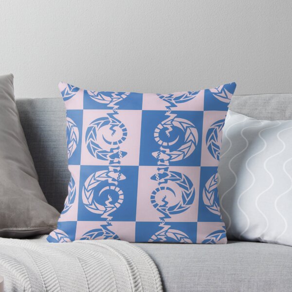 Item preview,  Lizard Chess by Jenny Meehan Blue Pink Checks  designed and sold by Jenny Meehan Art Prints and Patterns  .