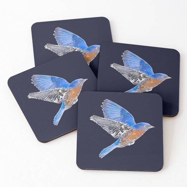 Item preview, Eastern Bluebird White Alternate Design  designed and sold by designsasstultd.