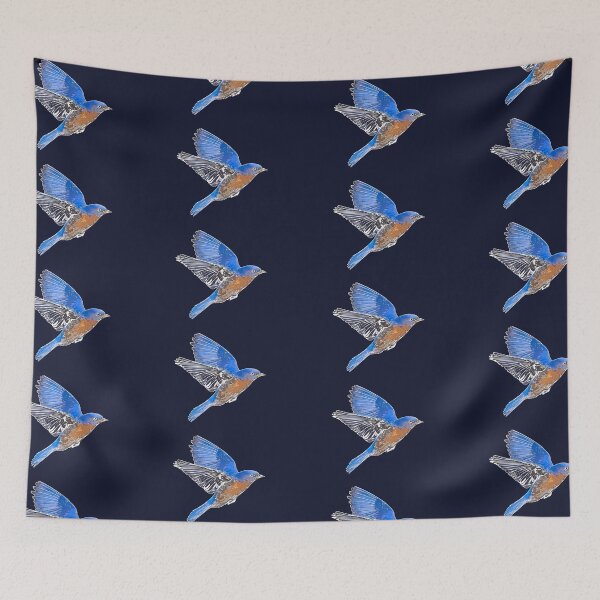 Item preview, Eastern Bluebird White Alternate Design  designed and sold by designsasstultd.