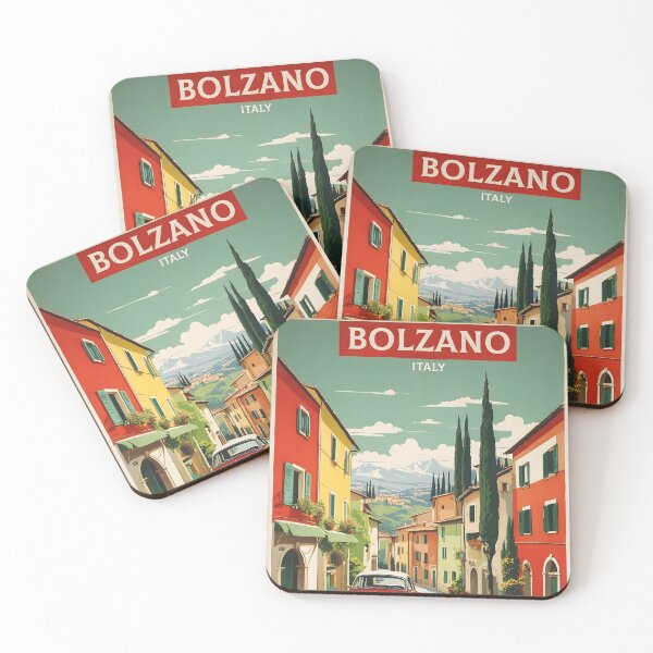 Item preview, Bolzano Italy Vintage Poster Tourism  designed and sold by TravelersGems.