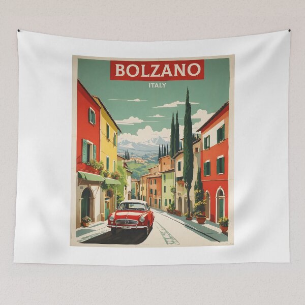 Item preview, Bolzano Italy Vintage Poster Tourism  designed and sold by TravelersGems.