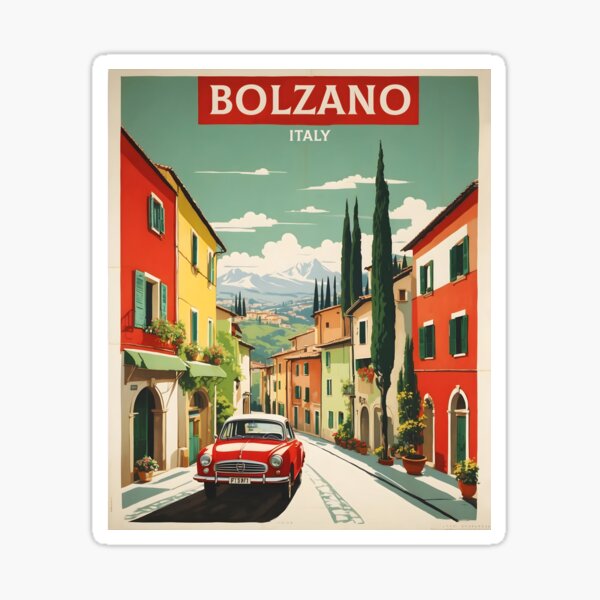 Item preview, Bolzano Italy Vintage Poster Tourism  designed and sold by TravelersGems.