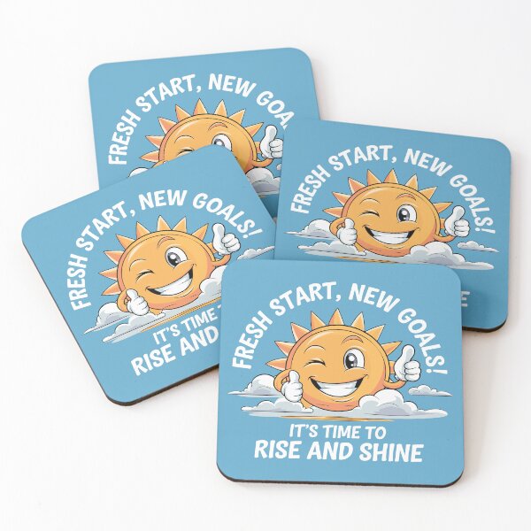Item preview, Fresh Start, New Goals! - It's Time to Rise and Shine  designed and sold by JPees.