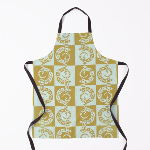 Item preview, Lizard Chess by Jenny Meehan Yellow Cream Checks designed and sold by Jenny Meehan Art Prints and Patterns .