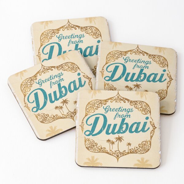 Item preview, Dubai UAE Vintage Travel Retro Postcard Design designed and sold by TravelPostcardGems.