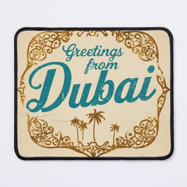 Item preview, Dubai UAE Vintage Travel Retro Postcard Design designed and sold by TravelPostcardGems.