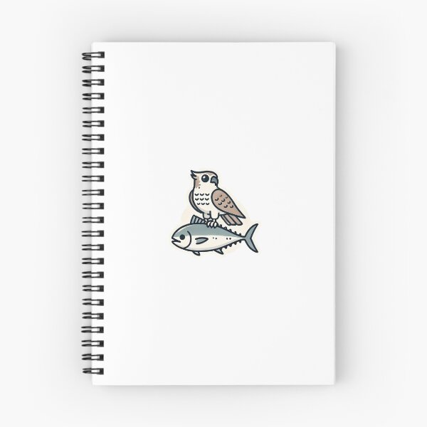 Item preview, Hawk and Tuna Cartoon Sticker designed and sold by AGShirts.