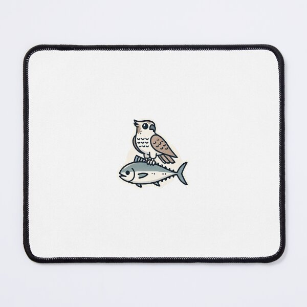 Item preview, Hawk and Tuna Cartoon Sticker designed and sold by AGShirts.