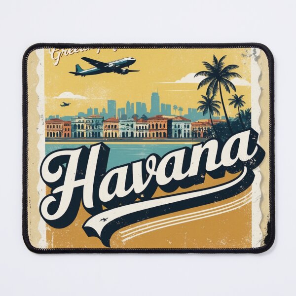 Item preview, Greetings from Havana Cuba Vintage Travel Retro Postcard Design designed and sold by TravelPostcardGems.