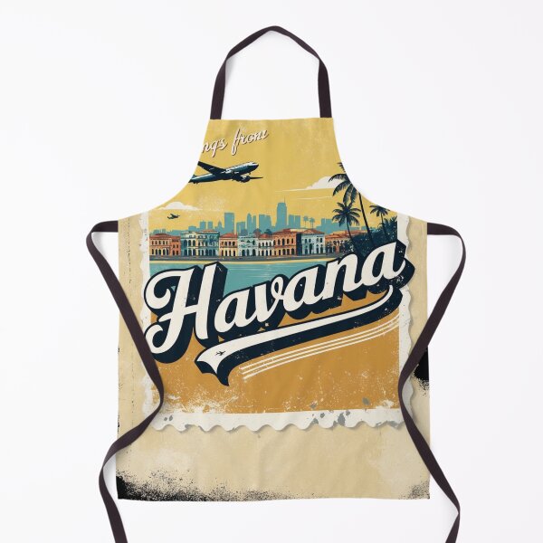Item preview, Greetings from Havana Cuba Vintage Travel Retro Postcard Design designed and sold by TravelPostcardGems.