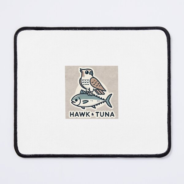 Item preview, Hawk and Tuna Cartoon Sticker B designed and sold by AGShirts.