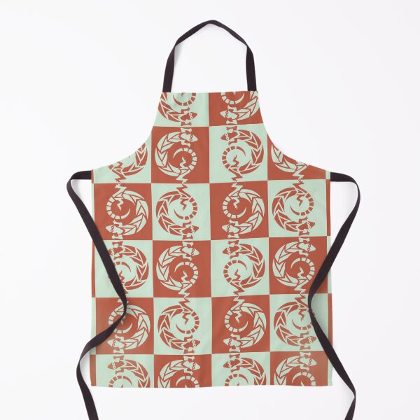 Item preview, Lizard Chess by Jenny Meehan Orange Cream Checks designed and sold by Jenny Meehan Art Prints and Patterns .