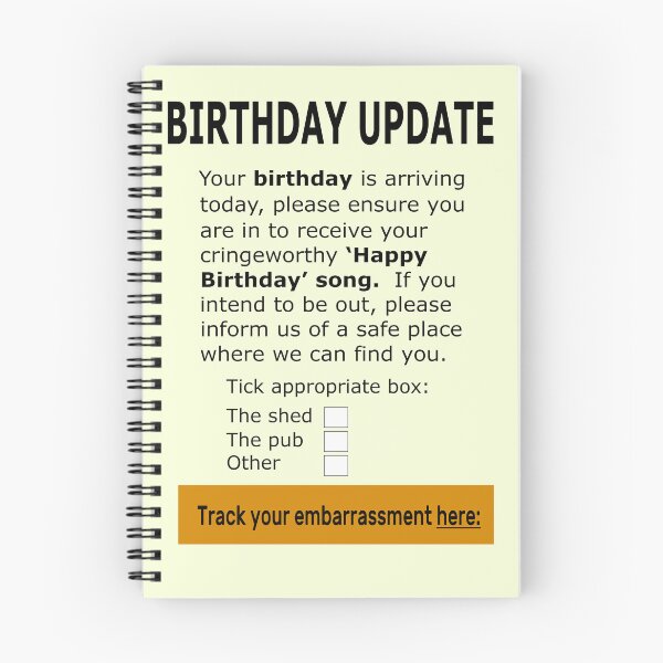 Item preview, Birthday embarassment designed and sold by Happyoninside.