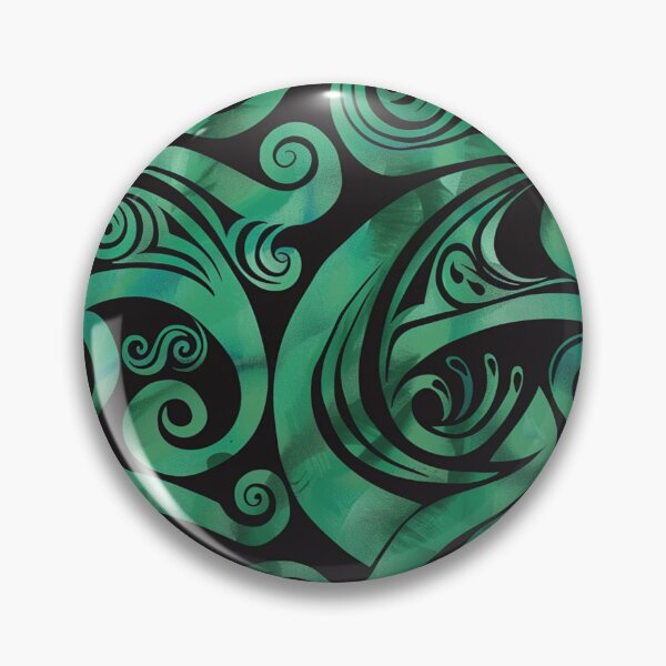 Item preview, New Zealand Paua Māori Pattern Koru Design 292 designed and sold by GrinGalore.