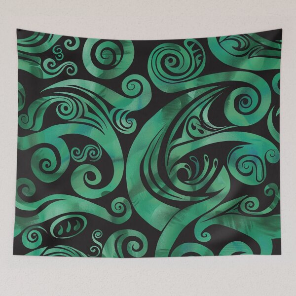 Item preview, New Zealand Paua Māori Pattern Koru Design 292 designed and sold by GrinGalore.