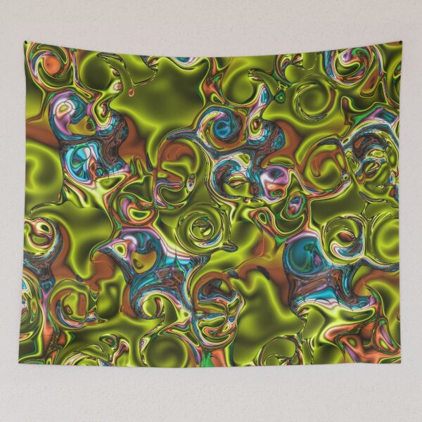 Item preview, Abstract Multicolored December Fractal Chaos 1 designed and sold by SXW Designs.