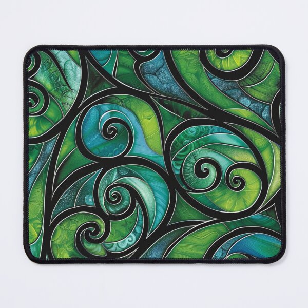 Item preview, New Zealand Paua Māori Pattern Koru Design 294 designed and sold by GrinGalore.