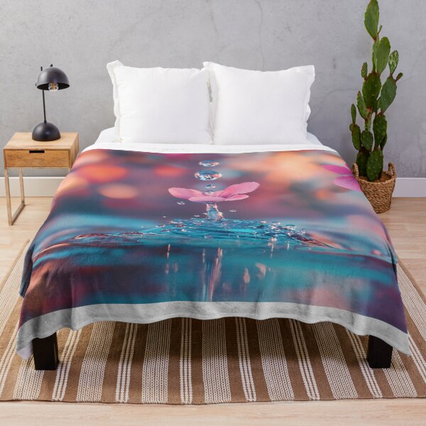 Item preview, Sunset splash of flower drops designed and sold by anytka.