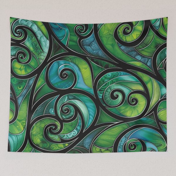Item preview, New Zealand Paua Māori Pattern Koru Design 294 designed and sold by GrinGalore.