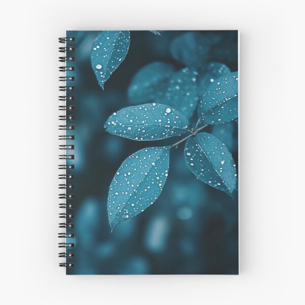 Item preview, Dewy blue leaves glisten after rain designed and sold by anytka.