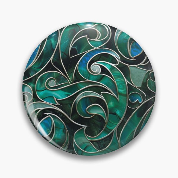Item preview, New Zealand Paua Māori Pattern Koru Design 295 designed and sold by GrinGalore.