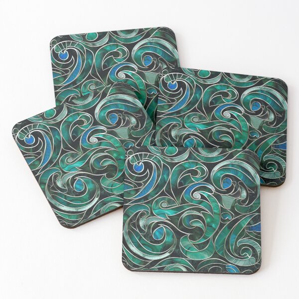 Item preview, New Zealand Paua Māori Pattern Koru Design 295 designed and sold by GrinGalore.