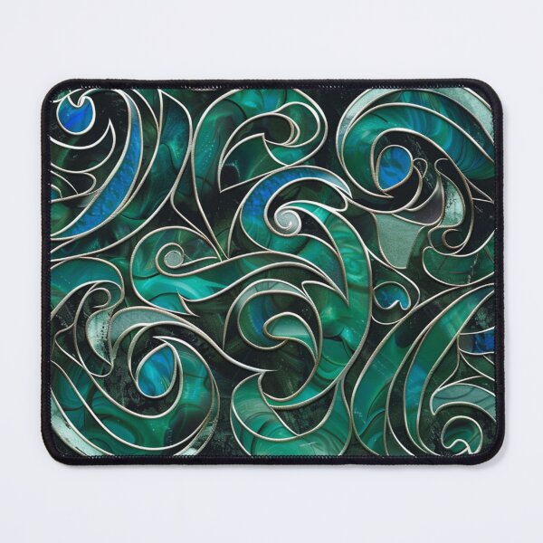 Item preview, New Zealand Paua Māori Pattern Koru Design 295 designed and sold by GrinGalore.