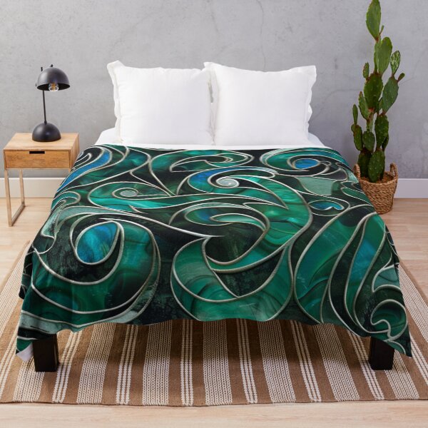 Item preview, New Zealand Paua Māori Pattern Koru Design 295 designed and sold by GrinGalore.