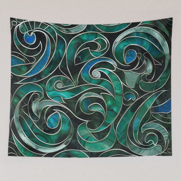 Item preview, New Zealand Paua Māori Pattern Koru Design 295 designed and sold by GrinGalore.