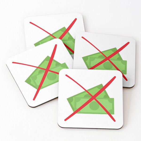 Item preview, No money icon or sign. Prohibited of money sign with money design with red cross sign on white background	 designed and sold by Giree07.