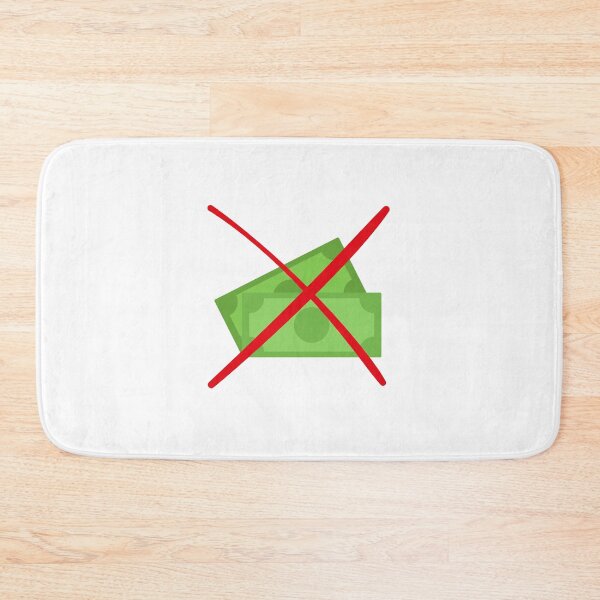 Item preview, No money icon or sign. Prohibited of money sign with money design with red cross sign on white background	 designed and sold by Giree07.