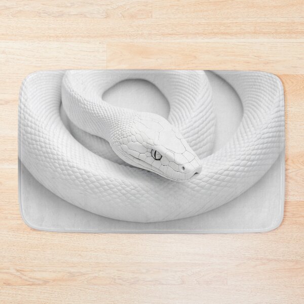 Item preview, Curled white snake on smooth surface designed and sold by anytka.