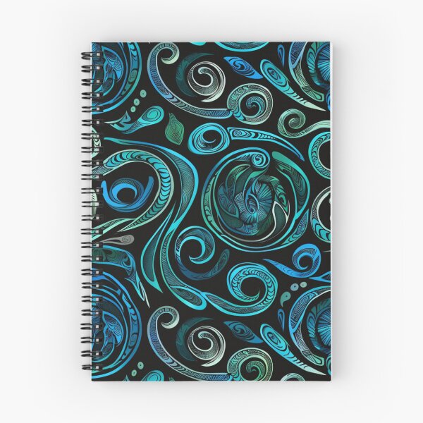 Item preview, New Zealand Paua Māori Pattern Koru Design 297 designed and sold by GrinGalore.
