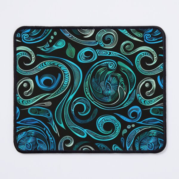 Item preview, New Zealand Paua Māori Pattern Koru Design 297 designed and sold by GrinGalore.