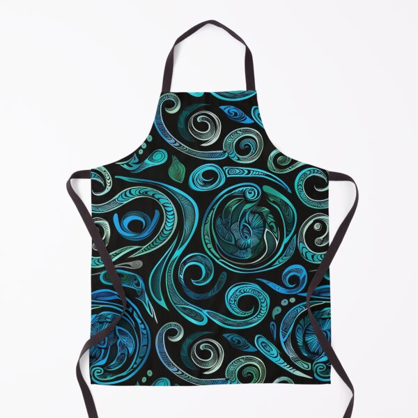 Item preview, New Zealand Paua Māori Pattern Koru Design 297 designed and sold by GrinGalore.
