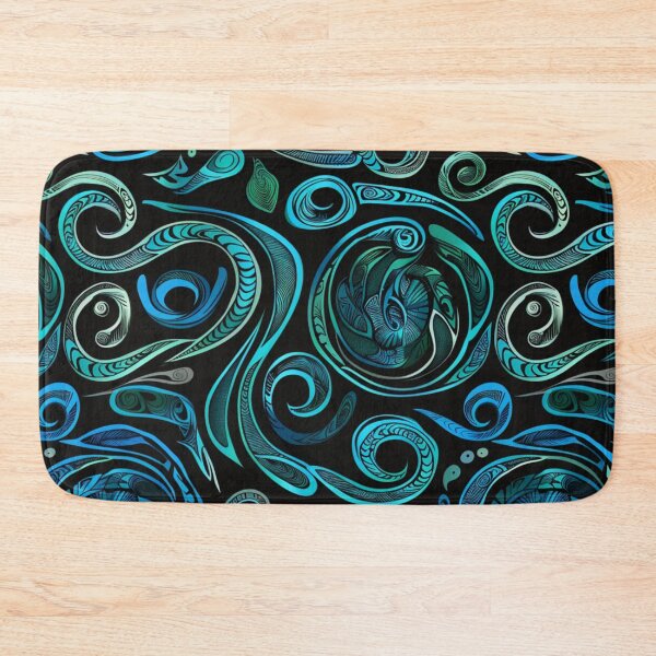 Item preview, New Zealand Paua Māori Pattern Koru Design 297 designed and sold by GrinGalore.