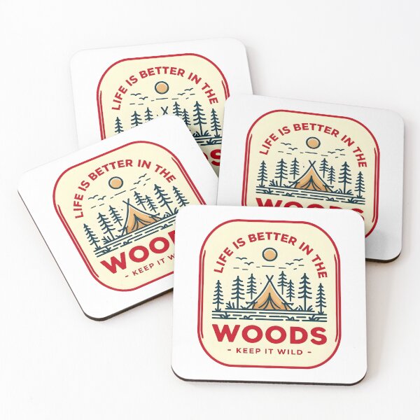 Item preview, Life is Better in The Woods - Keep It Wild designed and sold by sabirjaved.