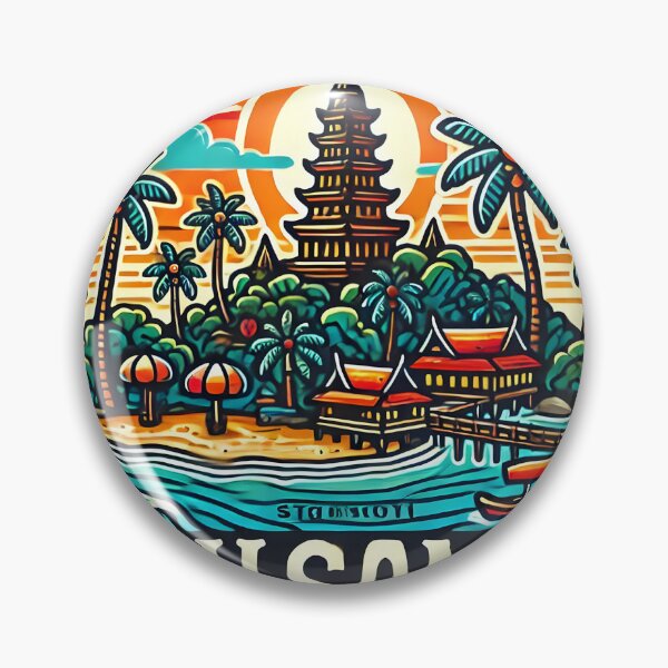 Item preview, koh samui sticker  designed and sold by NCNGDESIGN.