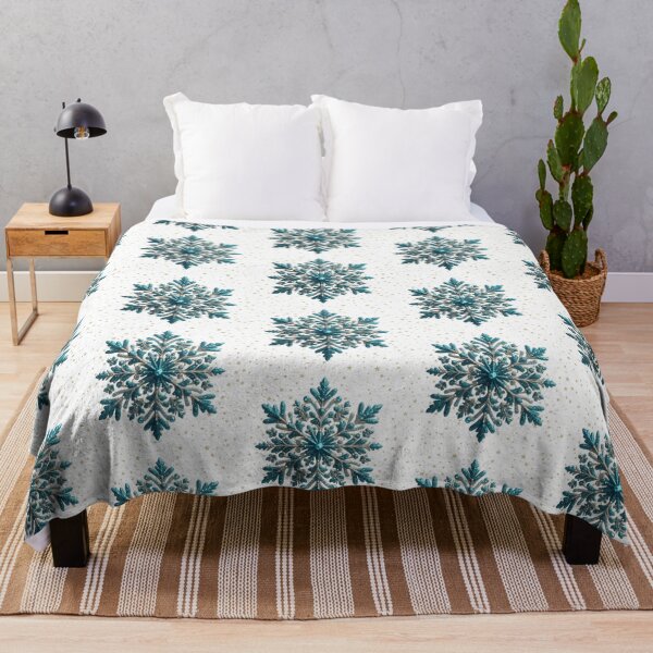 Item preview, Glittering Blue Snowflake Winter Elegance designed and sold by Margival.