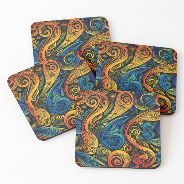 Item preview, New Zealand Paua Māori Pattern Koru Design 299 designed and sold by GrinGalore.
