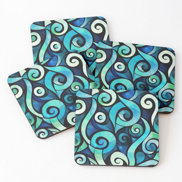 Item preview, New Zealand Paua Māori Pattern Koru Design 300 designed and sold by GrinGalore.