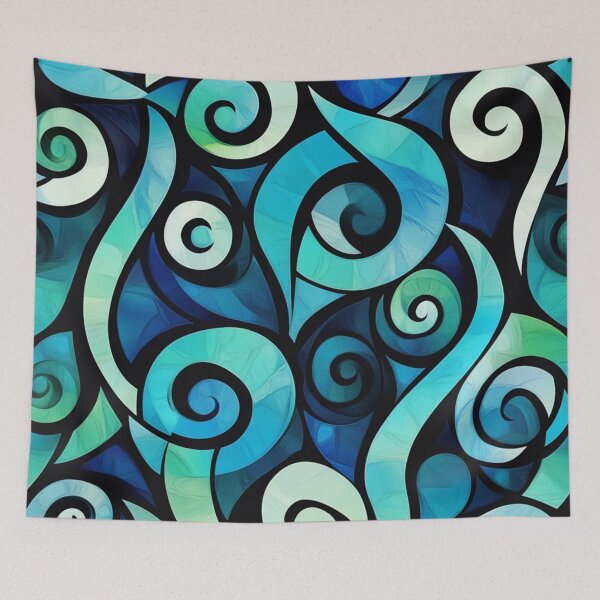 Item preview, New Zealand Paua Māori Pattern Koru Design 300 designed and sold by GrinGalore.
