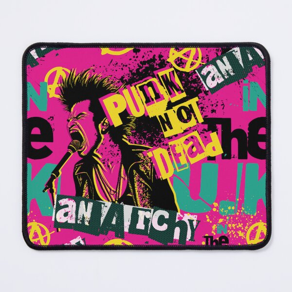 Item preview, Neon Pink Punk Rock Punk Is Not Dead designed and sold by Pink Pineapple Works.