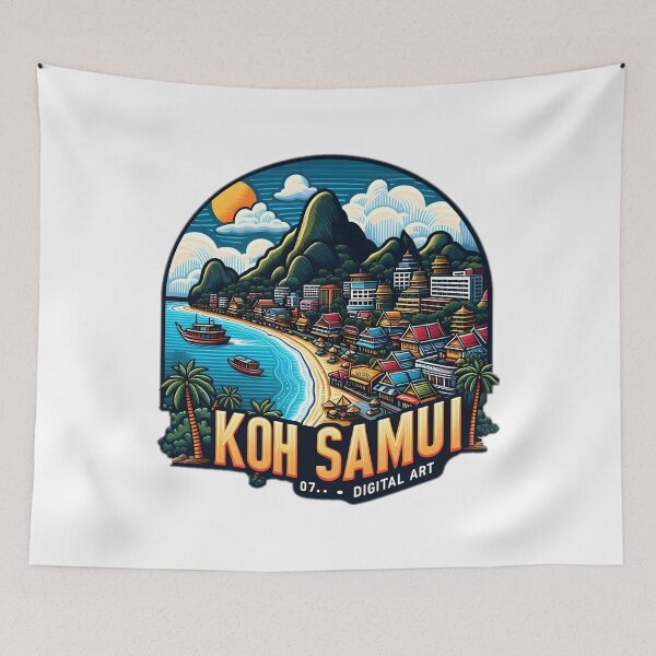 Item preview, koh samui sticker  designed and sold by NCNGDESIGN.
