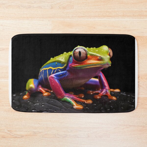 Item preview, Poison vivid color frog. Poisonous animal of tropical rainforest. Pet in terrarium designed and sold by anytka.