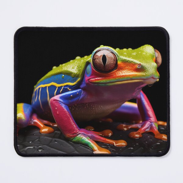 Item preview, Poison vivid color frog. Poisonous animal of tropical rainforest. Pet in terrarium designed and sold by anytka.