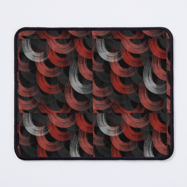 Item preview, Split Curves Striking Seamless Pattern Trend Red Black Abstract Background. Latest Half Tone Art Illustration for Modern Textile Print. Repetitive Graphical Abstraction for Stylish Wallpaper designed and sold by Giree07.