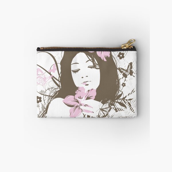 Item preview, A beautiful young girl holding flower designed and sold by drsaver.
