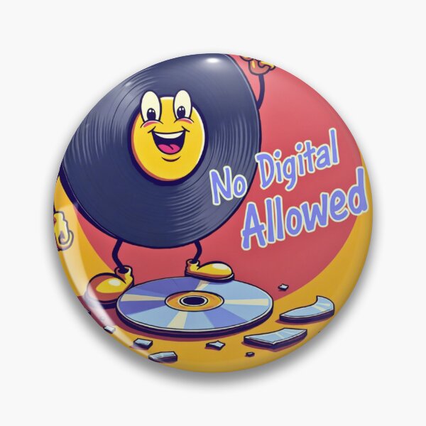 Item preview, No Digital Allowed – Vinyl vs. CD Funny Music Lover Design designed and sold by JCRockDesign.